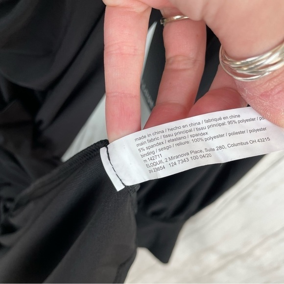 Eloquii NWT black stretchy knot dress size 18 - Picture 4 of 6